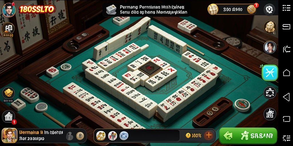 Tampilan gameplay Mahjong yang memukau di 180SLOT.
