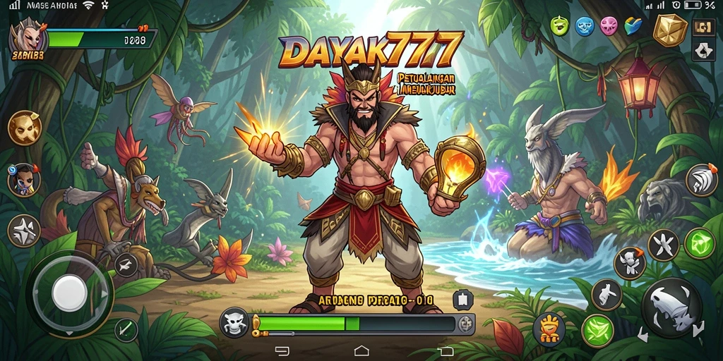 Tampilan permainan DAYAK777 dengan karakter Anime yang menarik.
