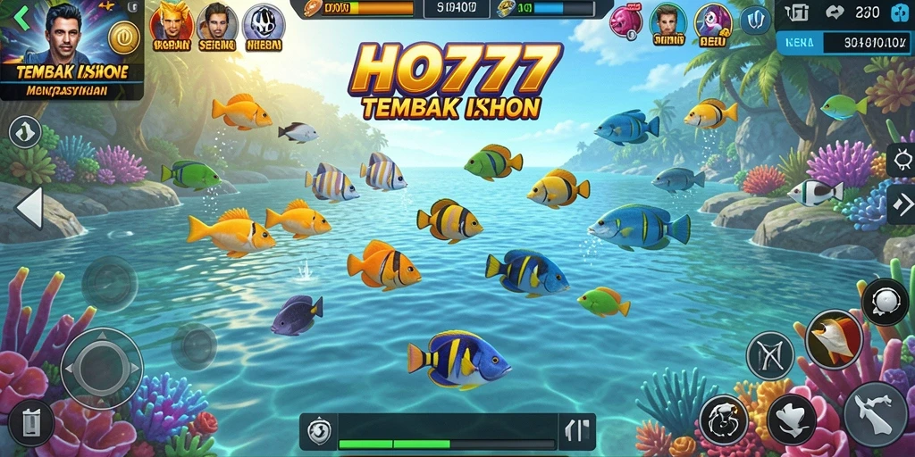 Screenshot gameplay HO777 menampilkan aksi tembak ikan yang seru.