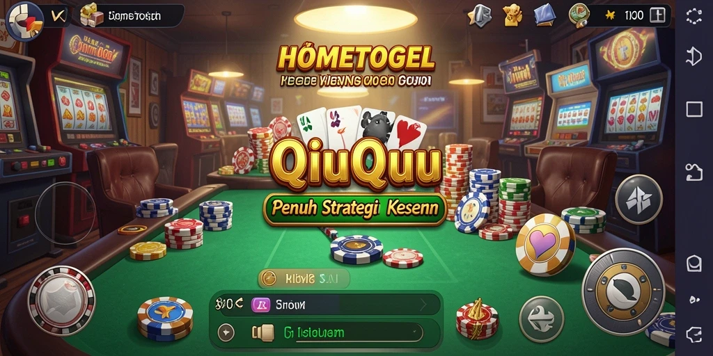 Tampilan gamplay menegangkan QiuQiu di HOMETOGEL.