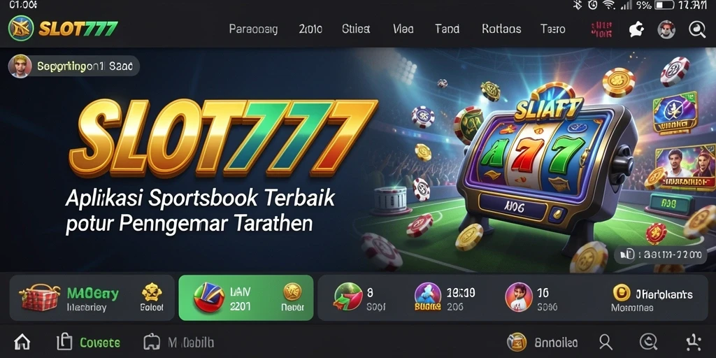 Screenshot utama SLOT777 menampilkan antarmuka taruhan yang menarik dan user-friendly.